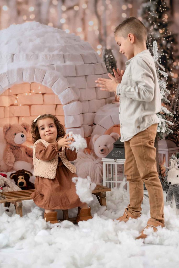 photo famille noël en Seine et Marne