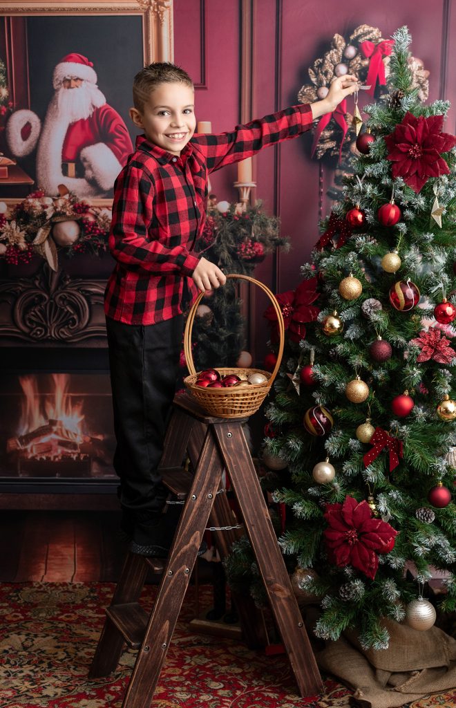 photo famille noël en Seine et Marne