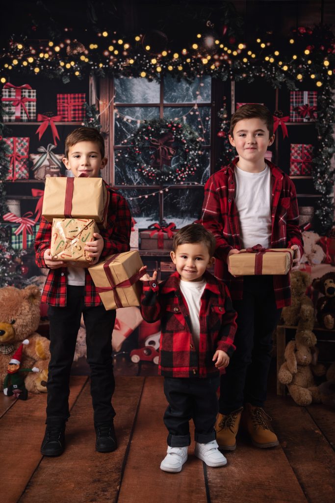 photo famille noël en Seine et Marne