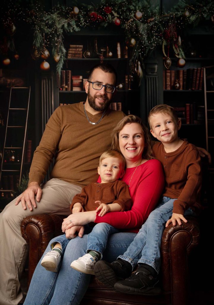 photo famille noël en Seine et Marne